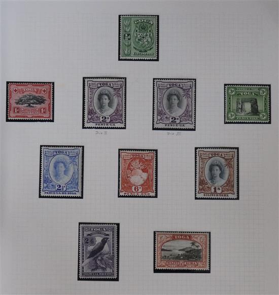 A mainly mint collection of British Empire stamps in nine Plymouth albums